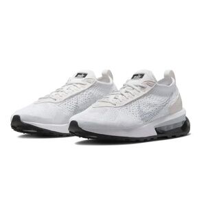 NIKE Air Max Flyknit Sneakers DM9073-100  White/Platinum Women's Sz 11 NEW